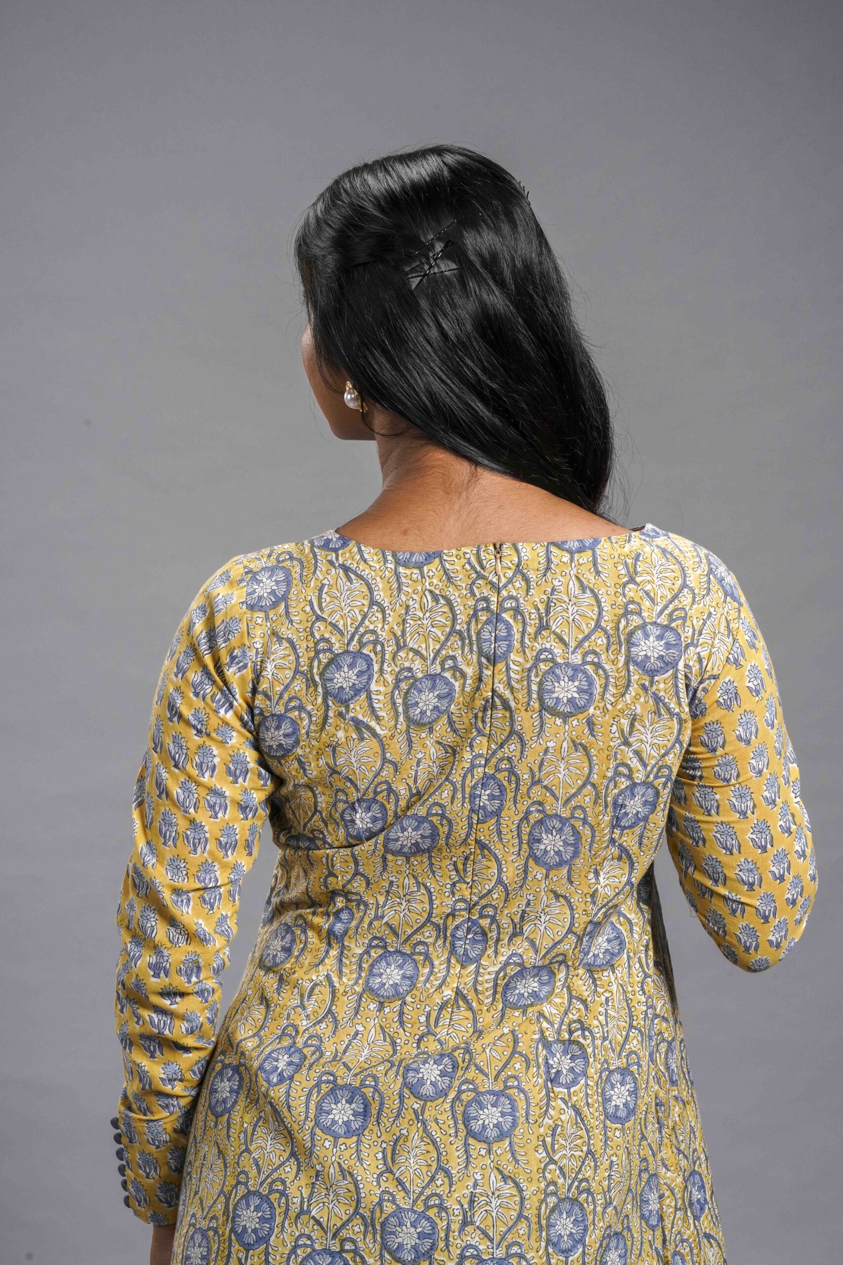 Golden Vine Sanganeri Maxi Dress - Image 5