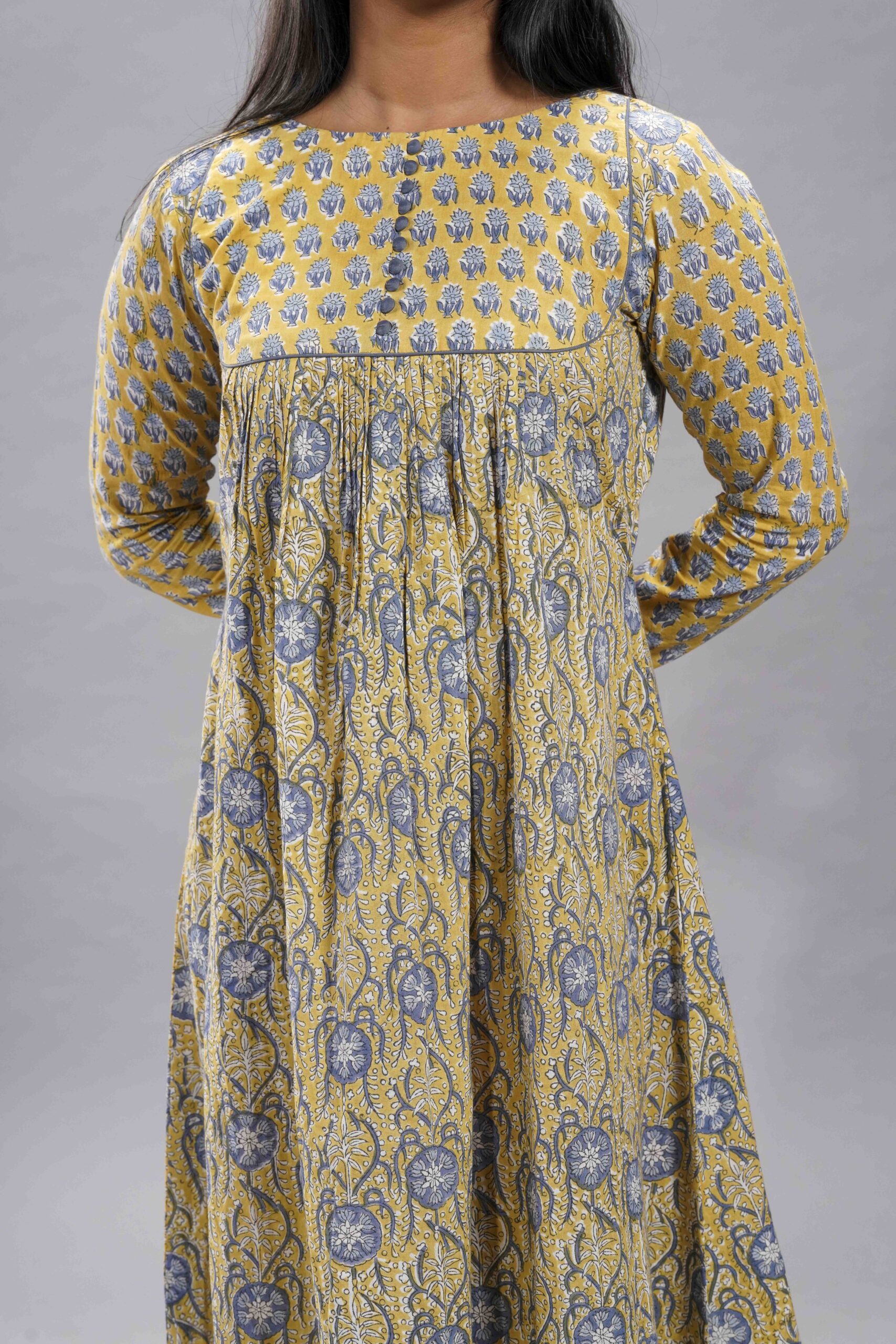 Golden Vine Sanganeri Maxi Dress - Image 4