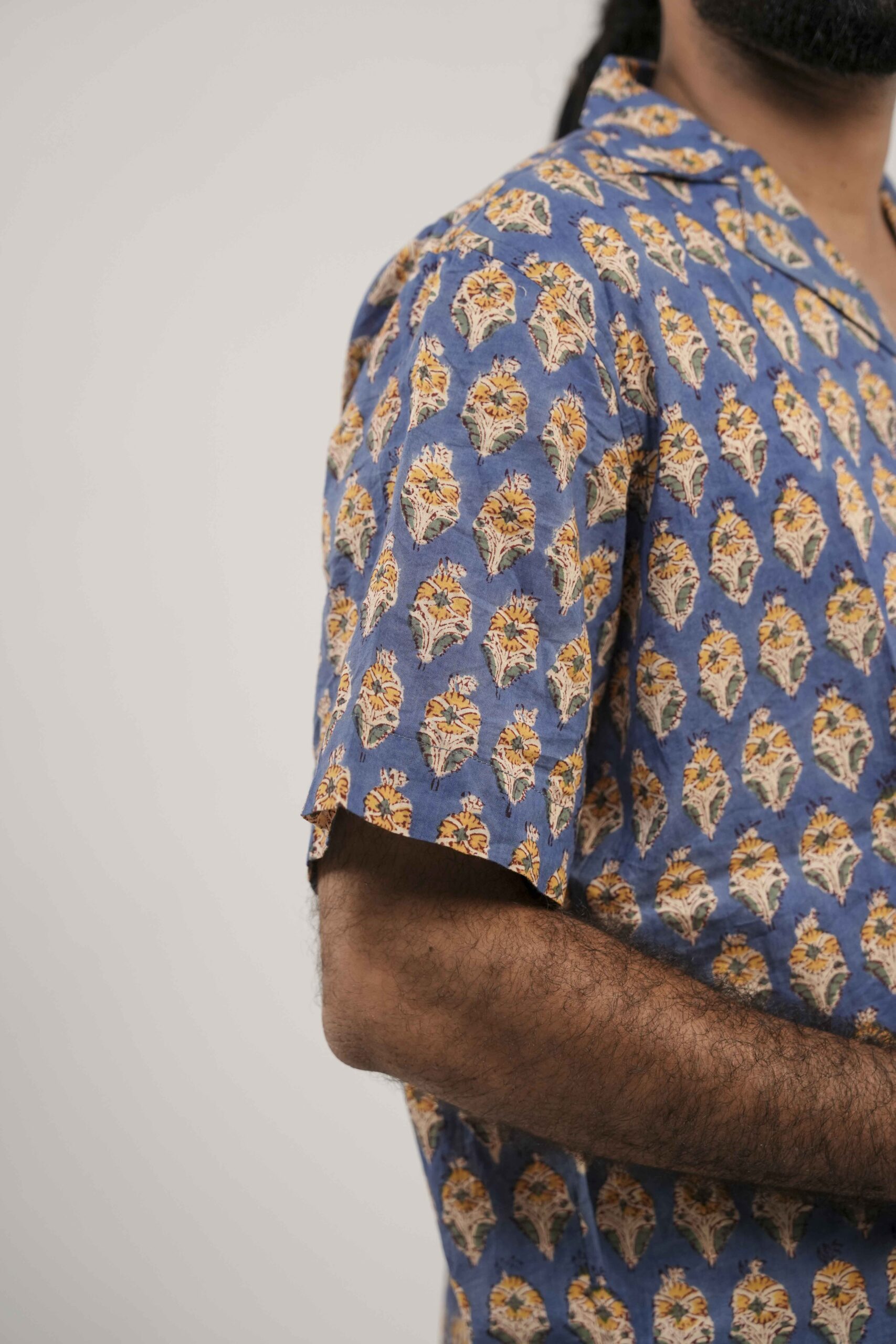 Azure Bloom Split Shirt - Image 4
