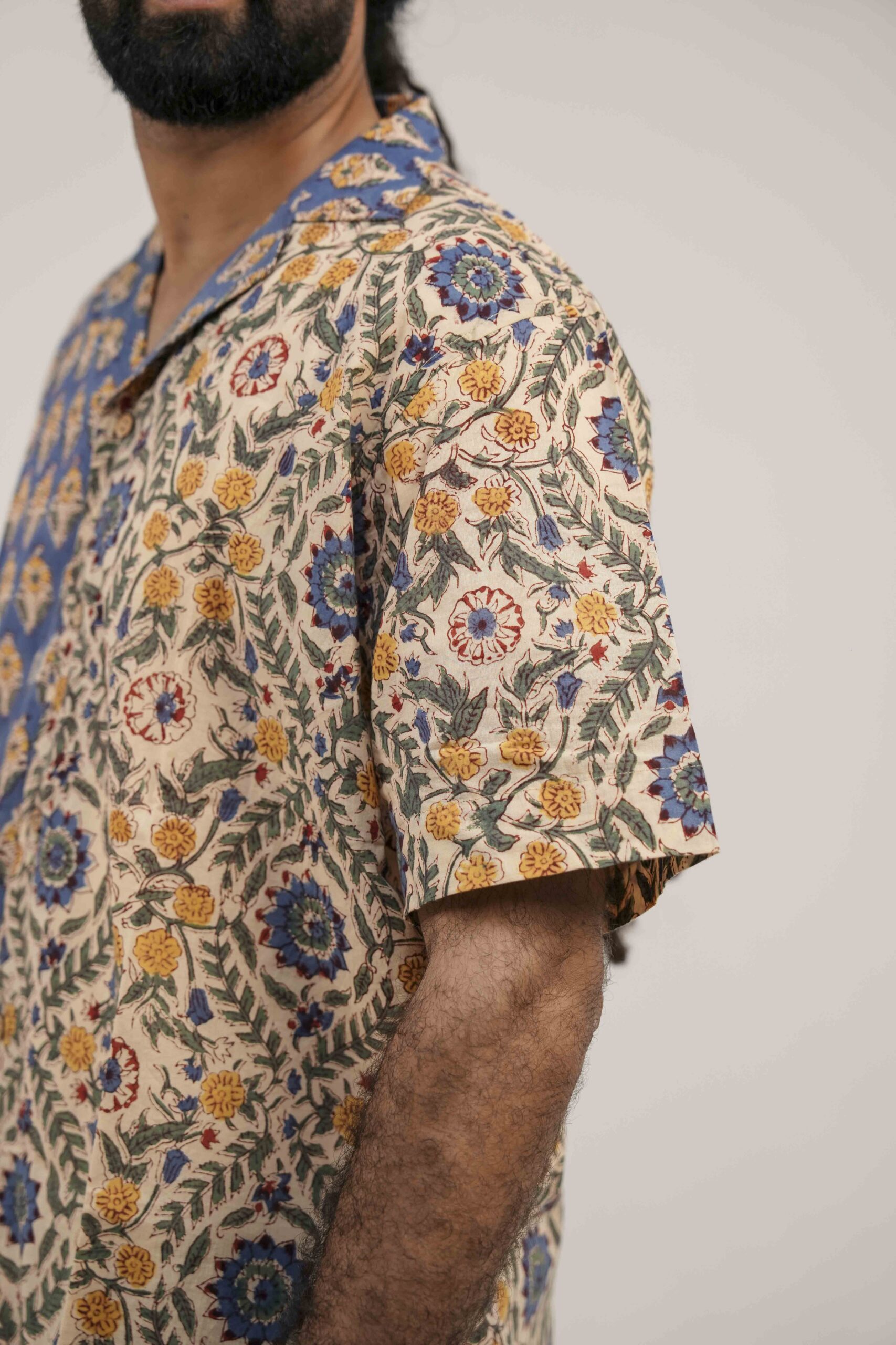 Azure Bloom Split Shirt - Image 3