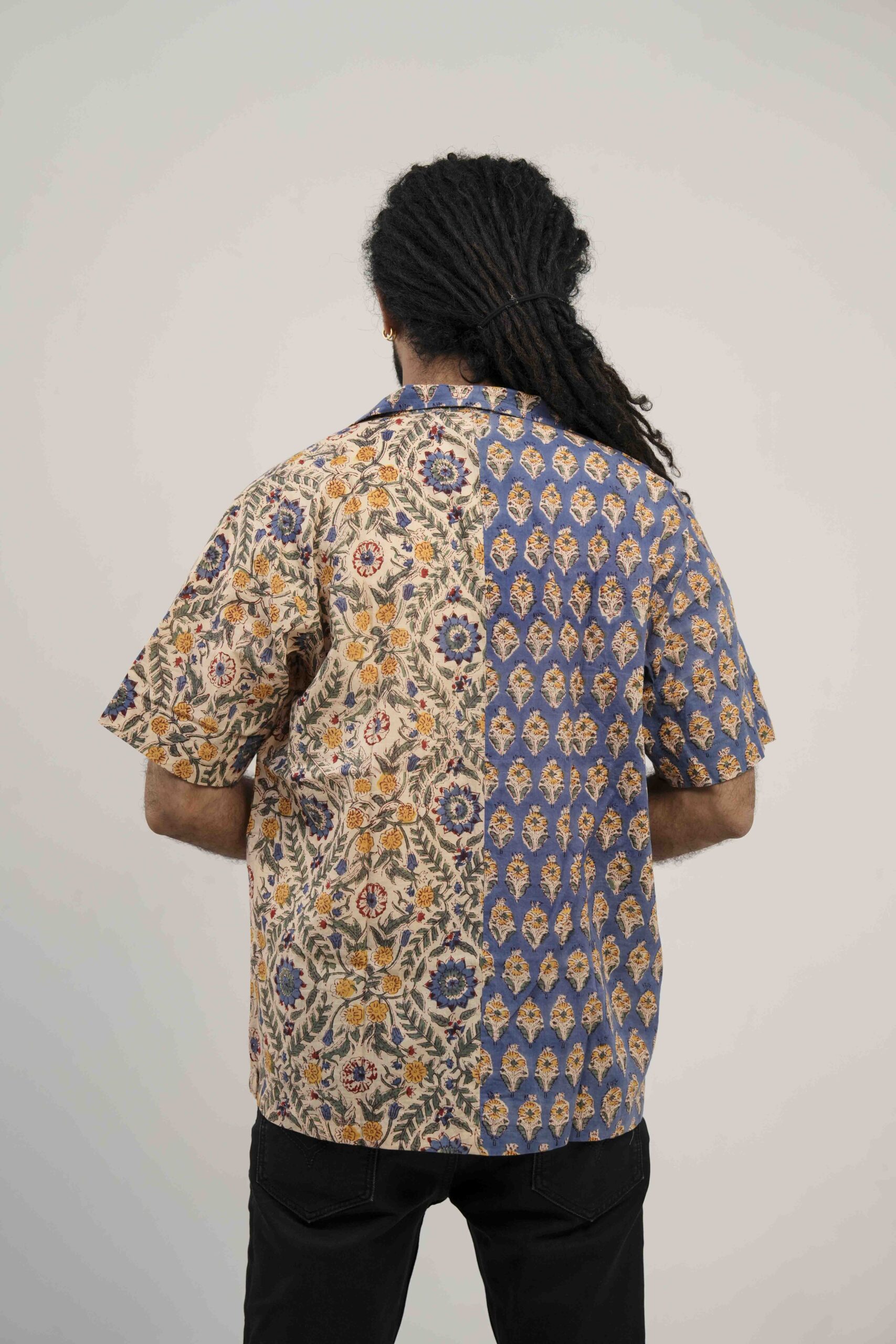 Azure Bloom Split Shirt - Image 6