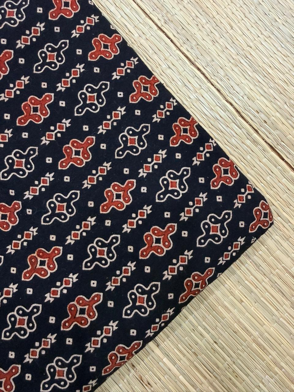Ajrakh Veg Print Running Fabrics
