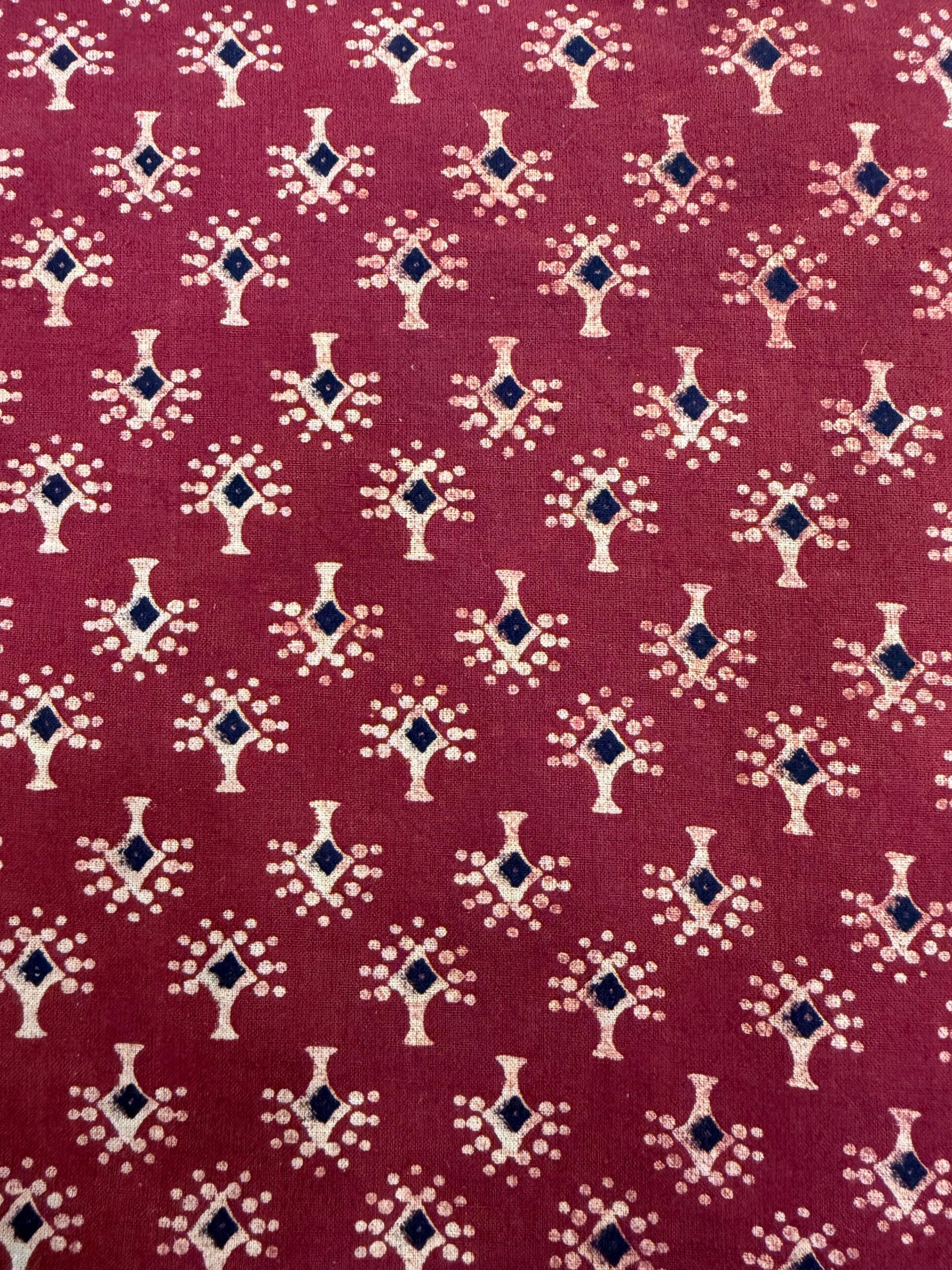 Ajrakh Veg Print Running Fabrics - Image 3