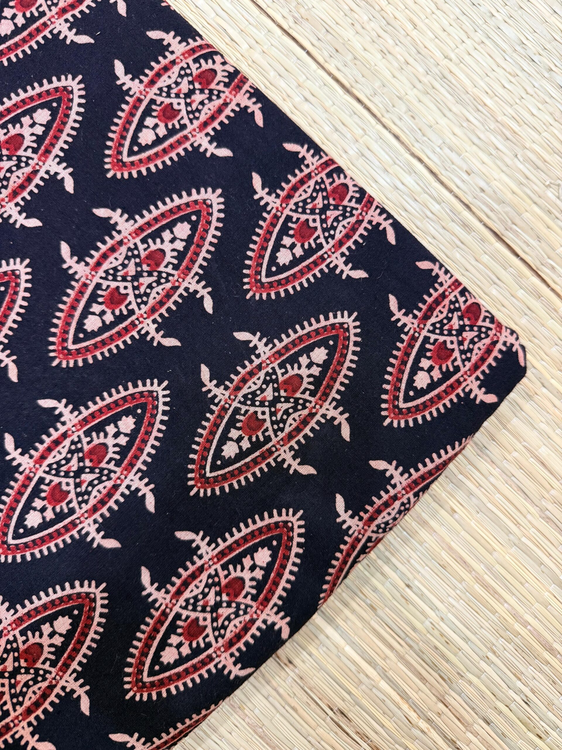 Ajrakh Veg Print Running Fabrics