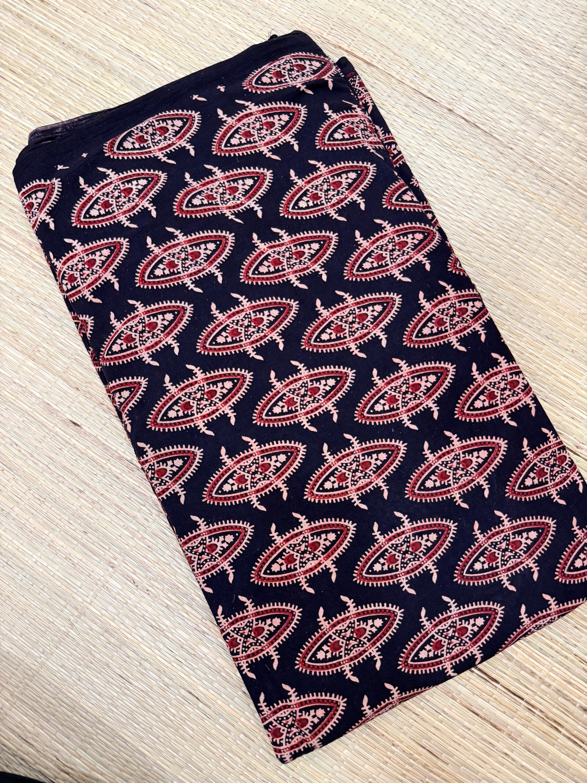 Ajrakh Veg Print Running Fabrics - Image 2