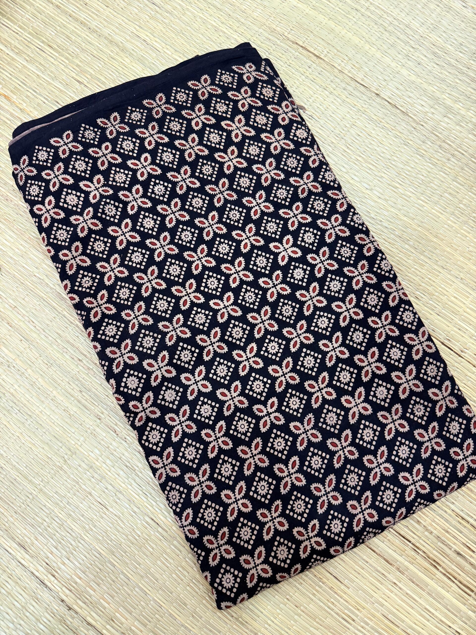 Ajrakh Veg Print Running Fabrics - Image 2