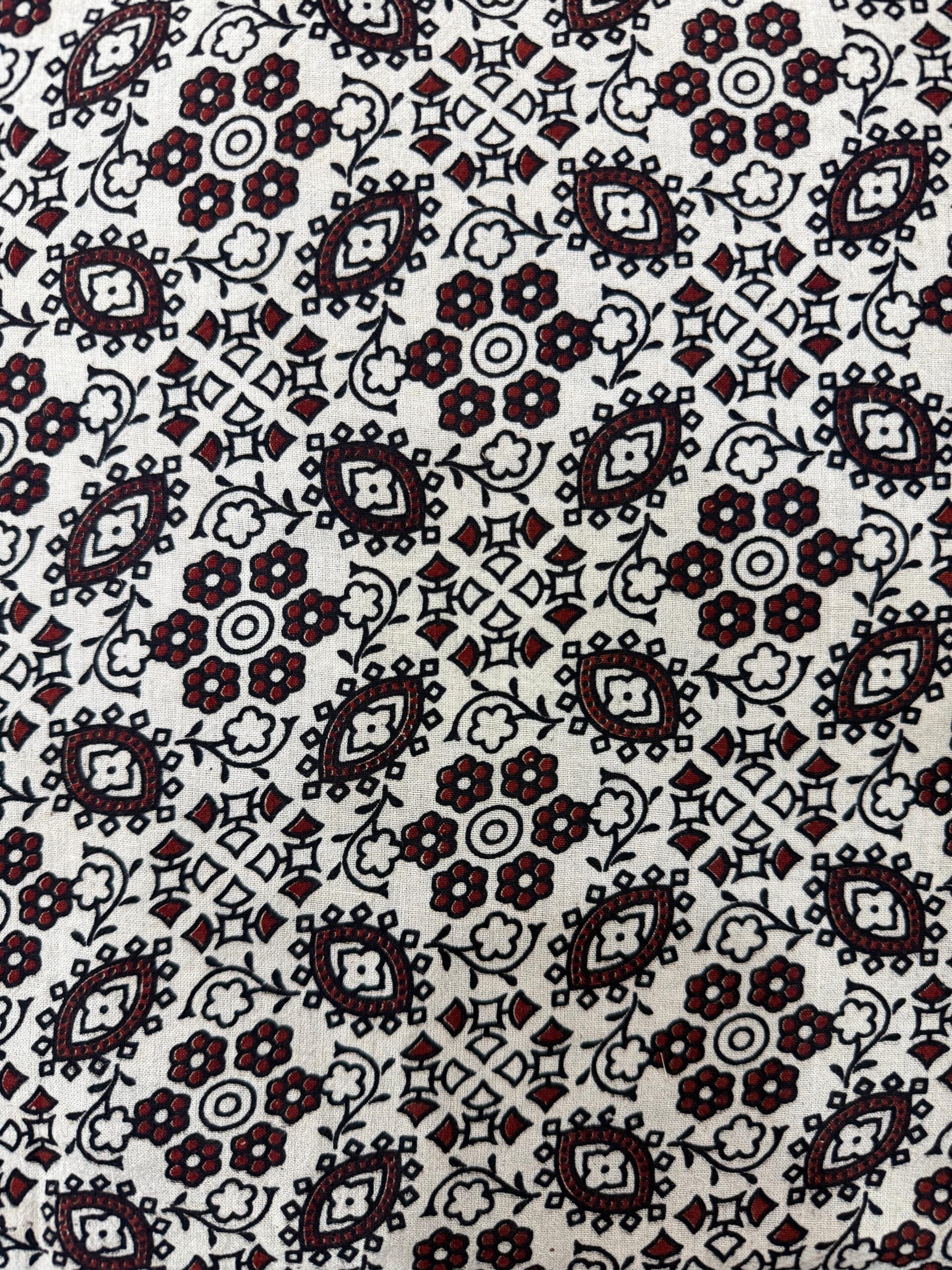 Ajrakh Veg Print Running Fabrics - Image 3