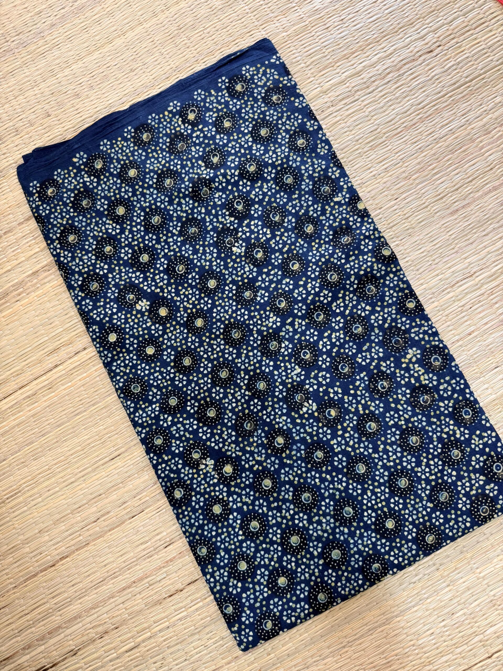 Ajrakh Blockprint Natural Running Fabrics - Image 2