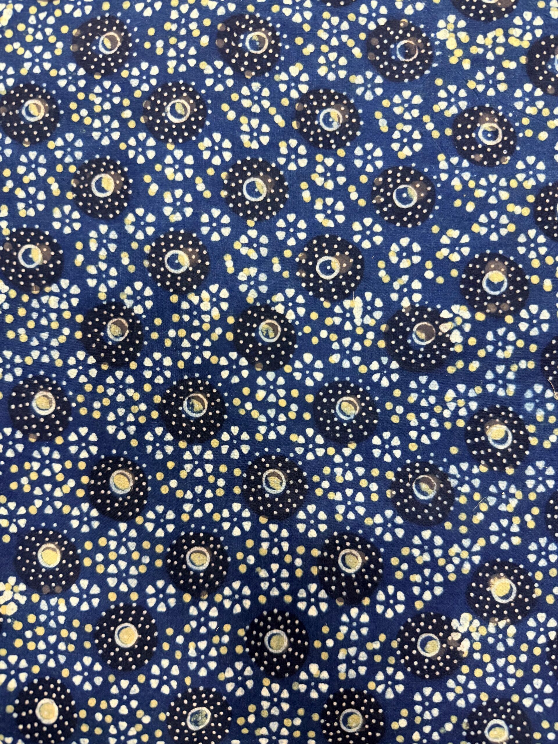 Ajrakh Blockprint Natural Running Fabrics - Image 3