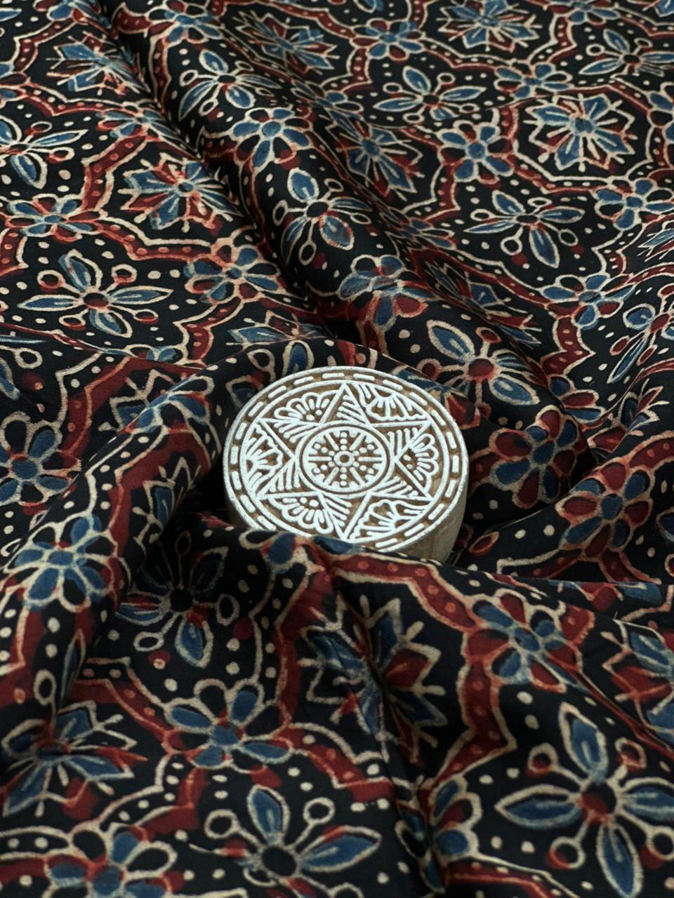 Ajrakh Modal Running Fabric - Image 2