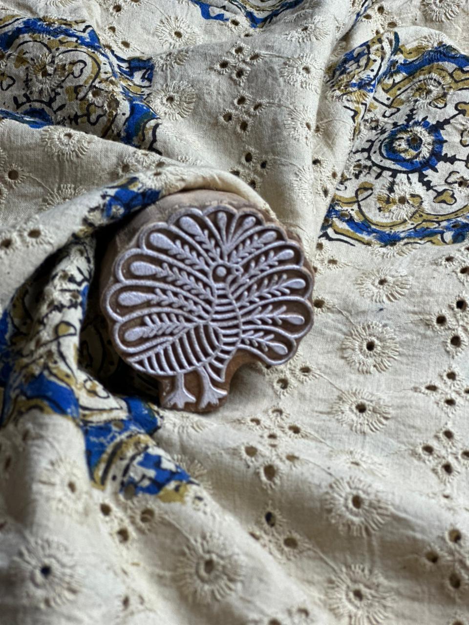 Ajrakh Hakoba Cotton Fabric - Image 2