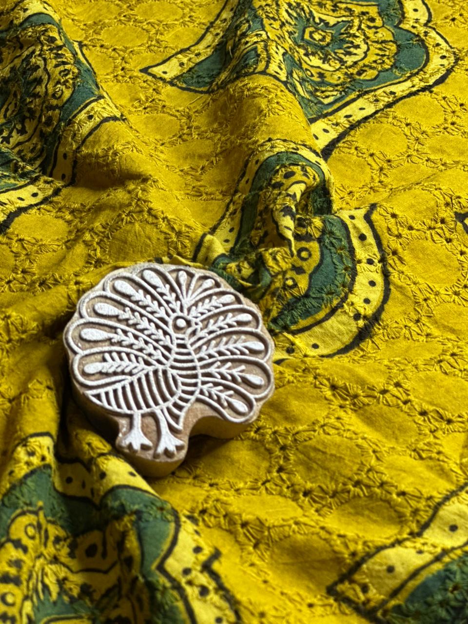 Ajrakh Hakoba Cotton Fabric - Image 2