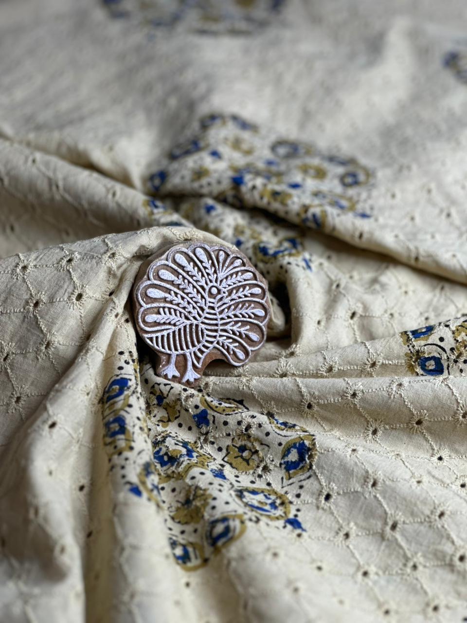 Ajrakh Hakoba Cotton Fabric - Image 2