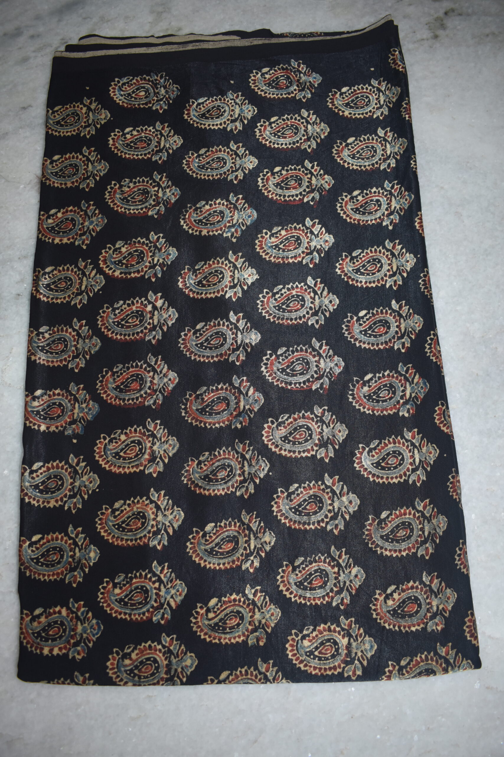 Ajrakh Mashru Silk Fabrics - Image 2