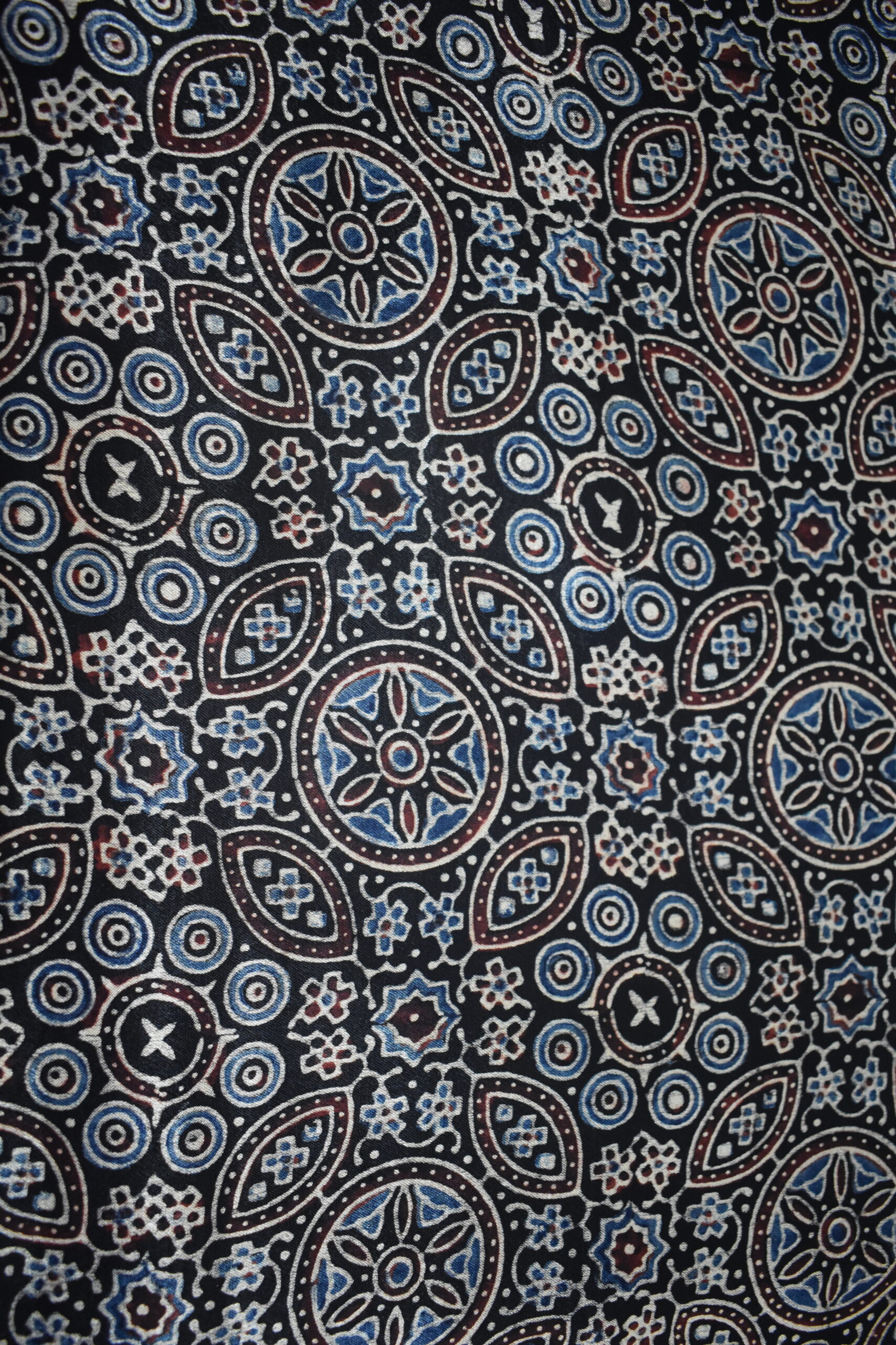 Ajrakh Mashru Silk Fabrics - Image 3