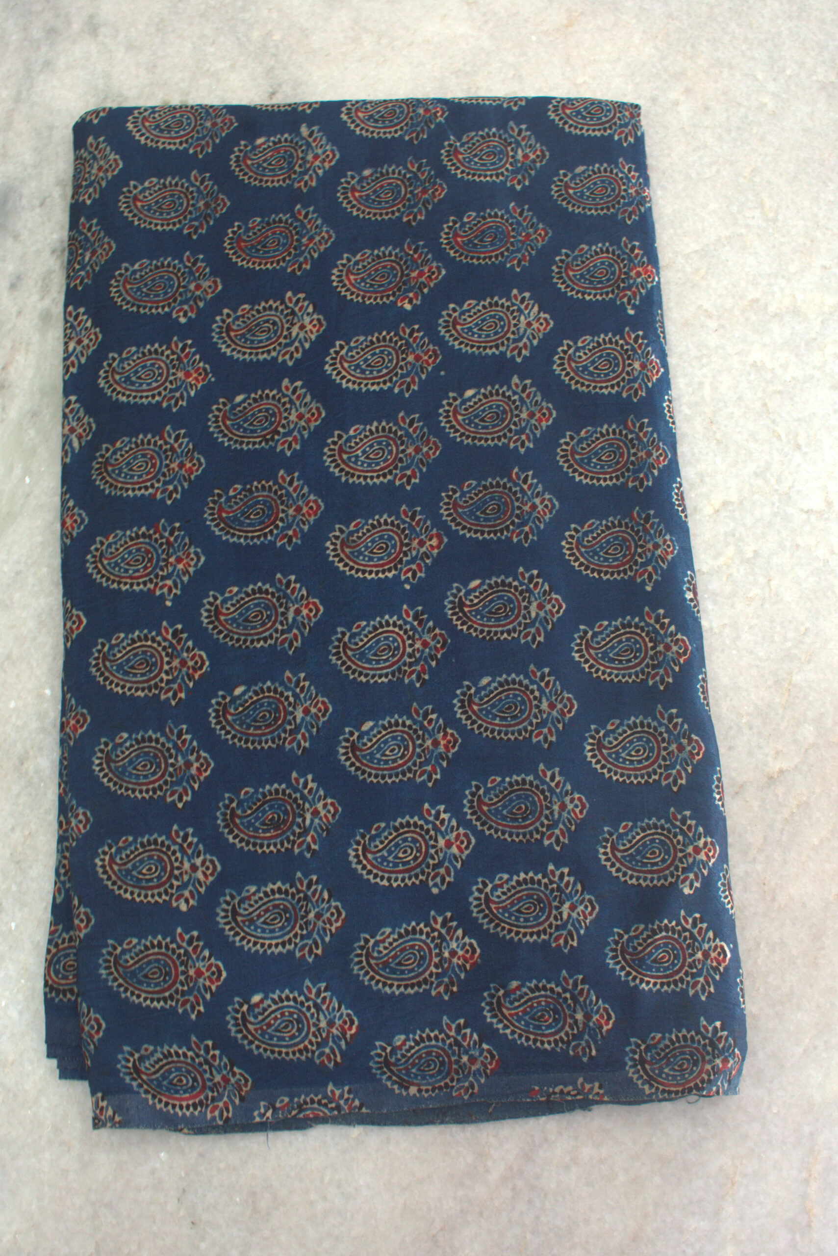 Ajrakh Mashru Silk Fabrics - Image 2