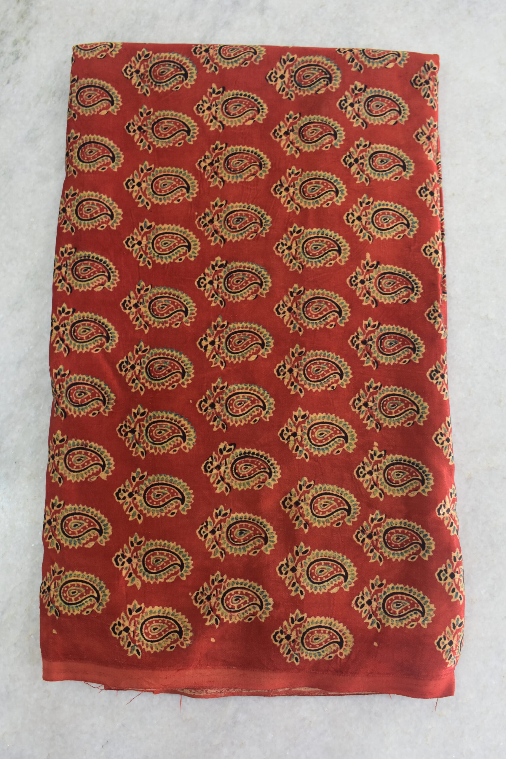 Ajrakh Mashru Silk Fabrics - Image 3