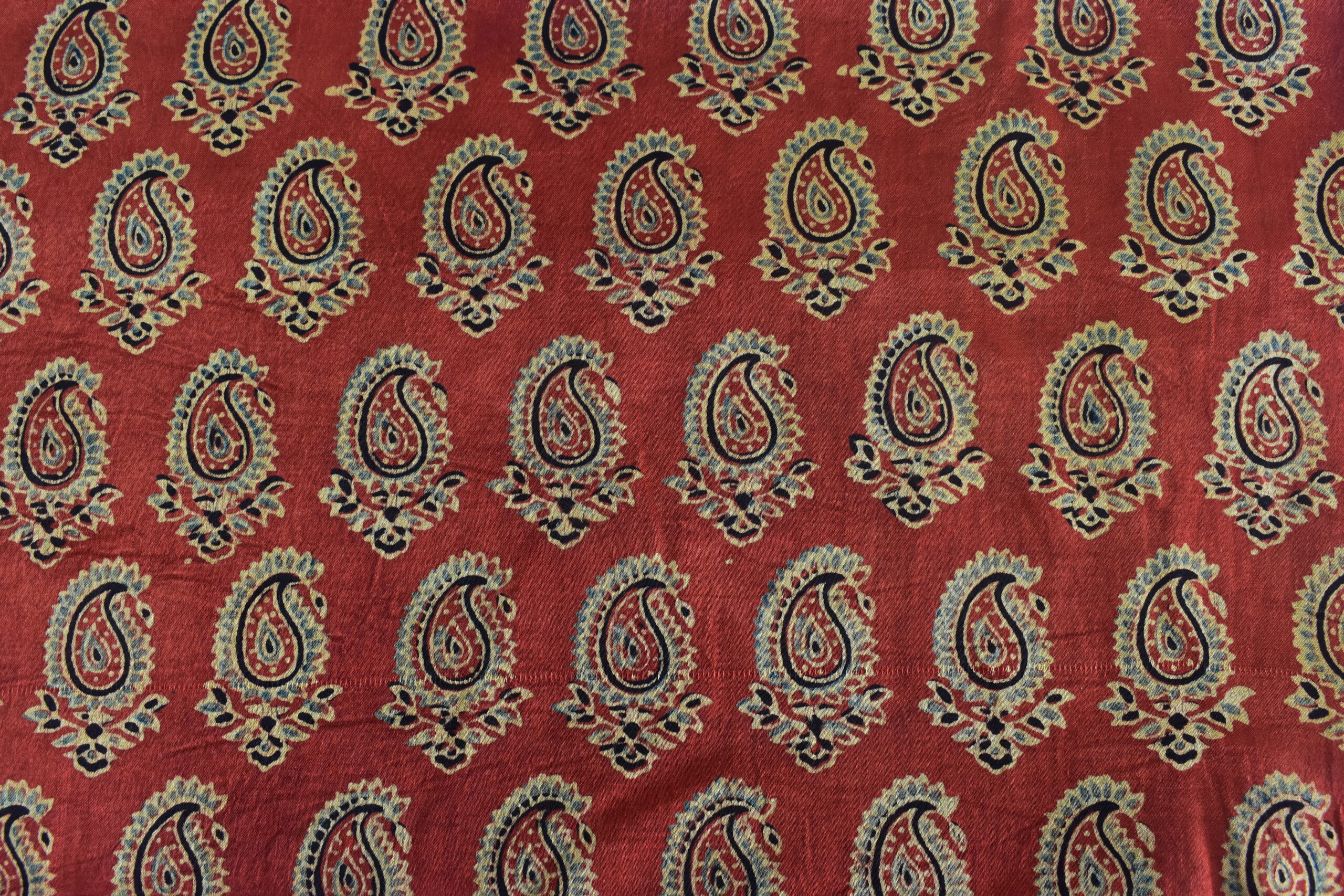 Ajrakh Mashru Silk Fabrics - Image 2