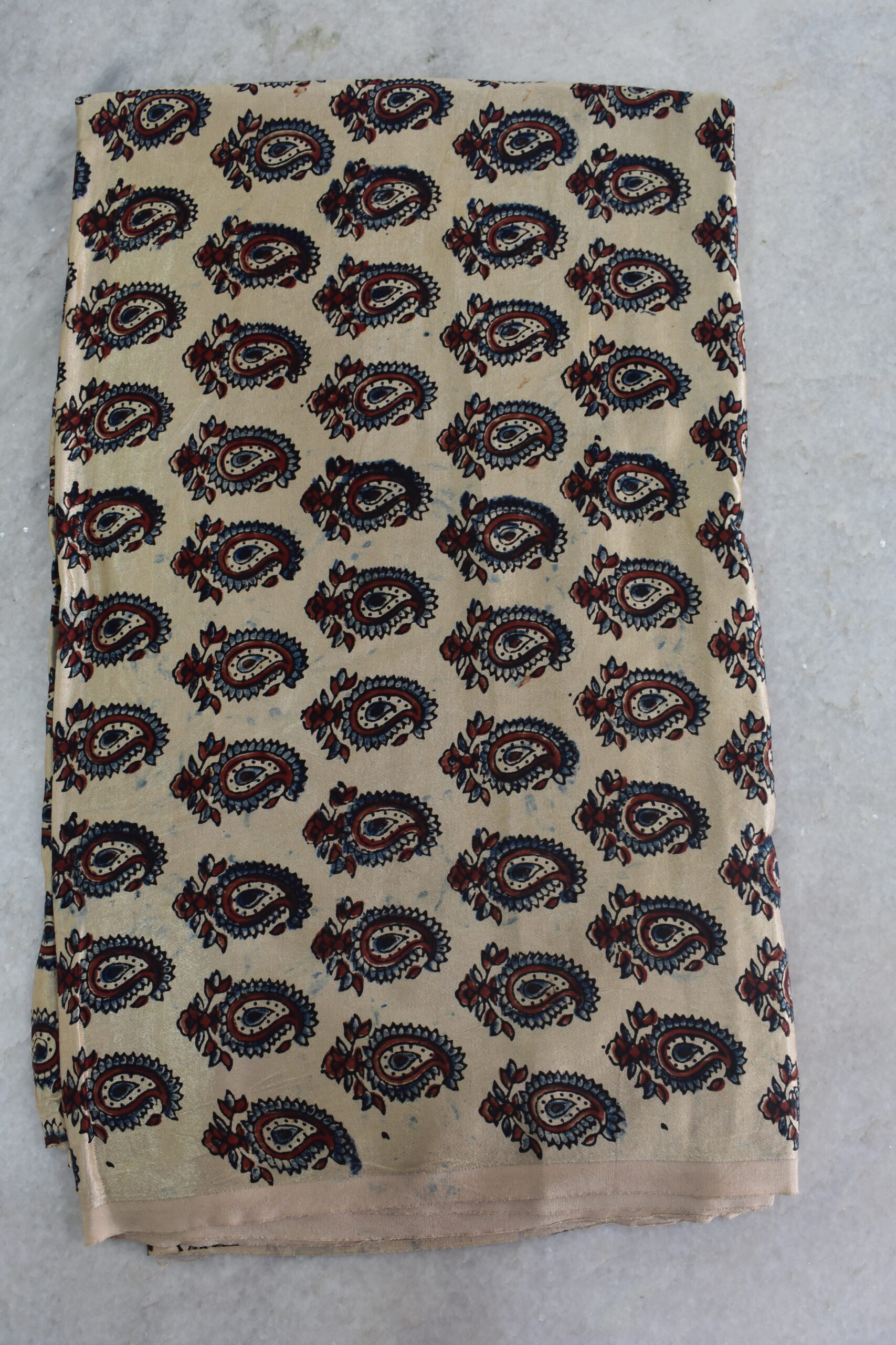 Ajrakh Mashru Silk Fabrics - Image 3