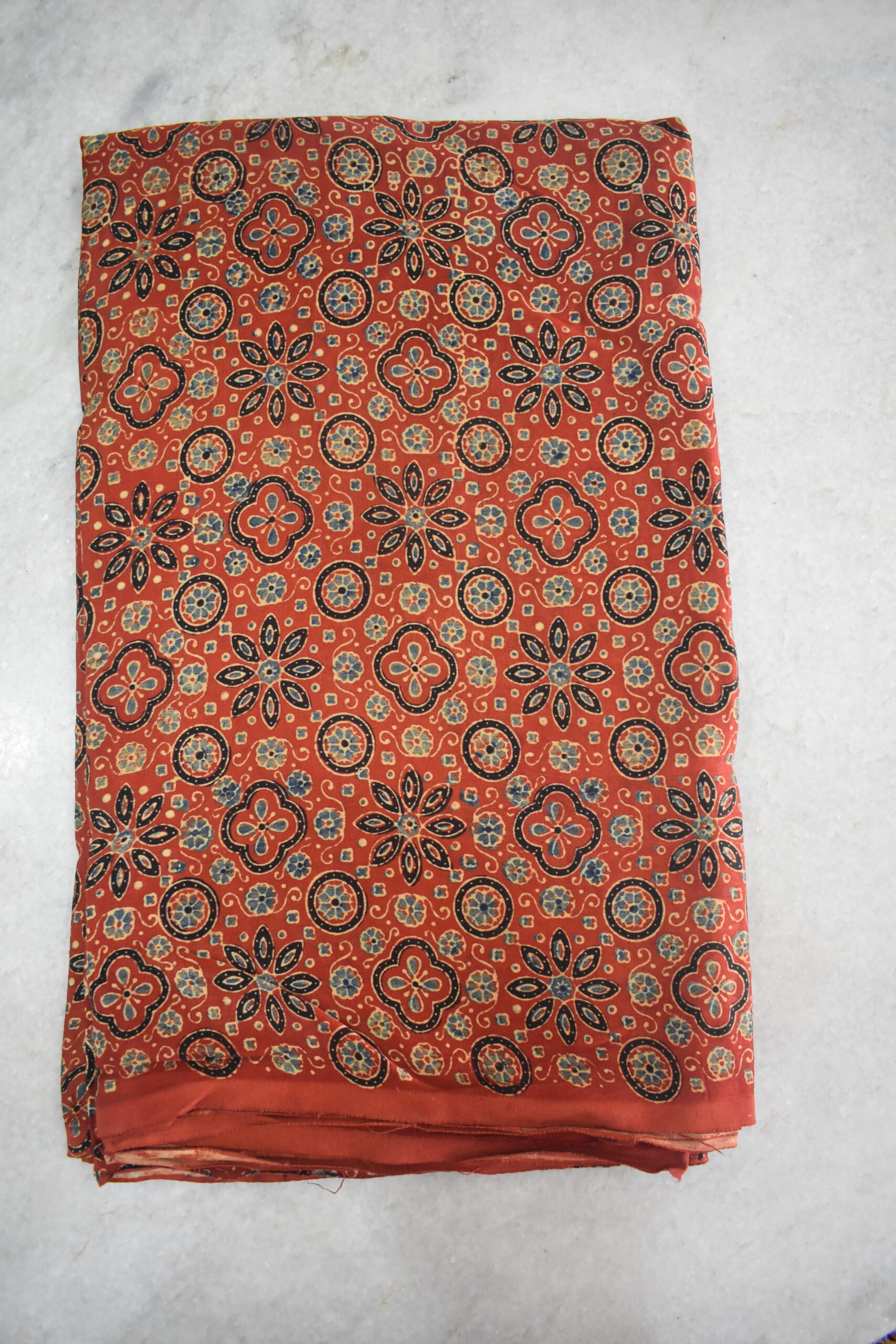 Ajrakh Mashru Silk Fabrics - Image 2