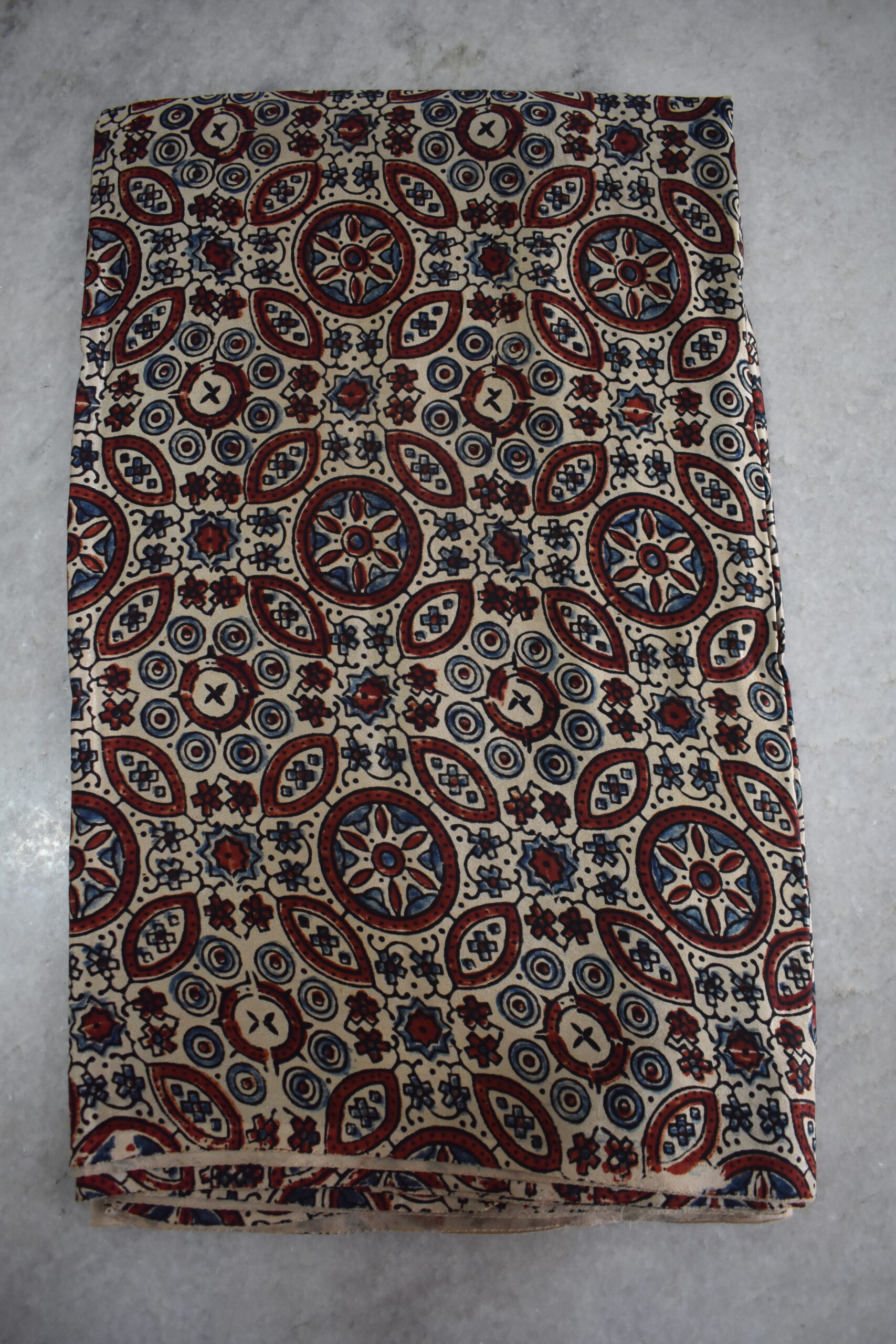 Ajrakh Mashru Silk Fabrics - Image 2