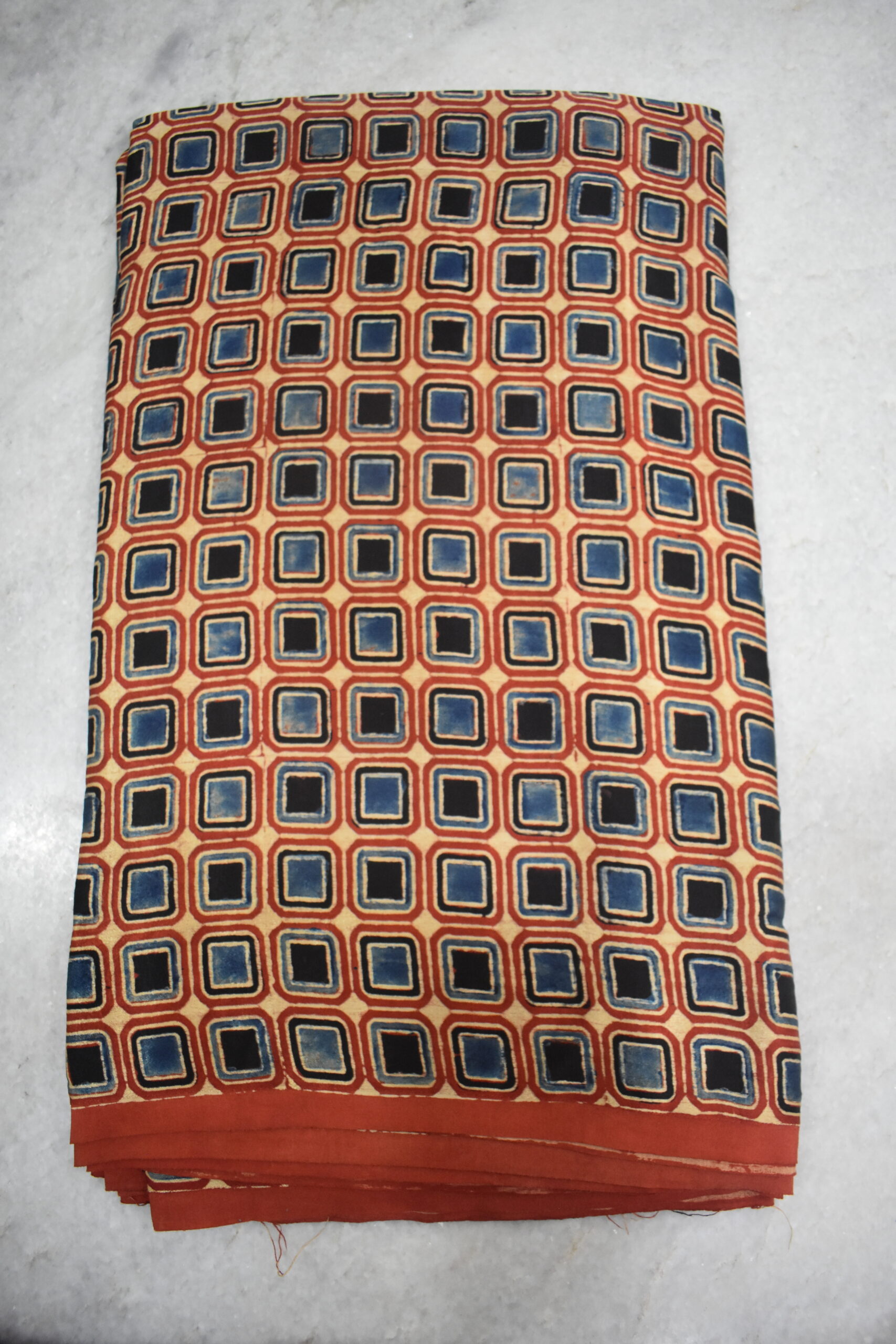 Ajrakh Mashru Silk Fabrics - Image 2