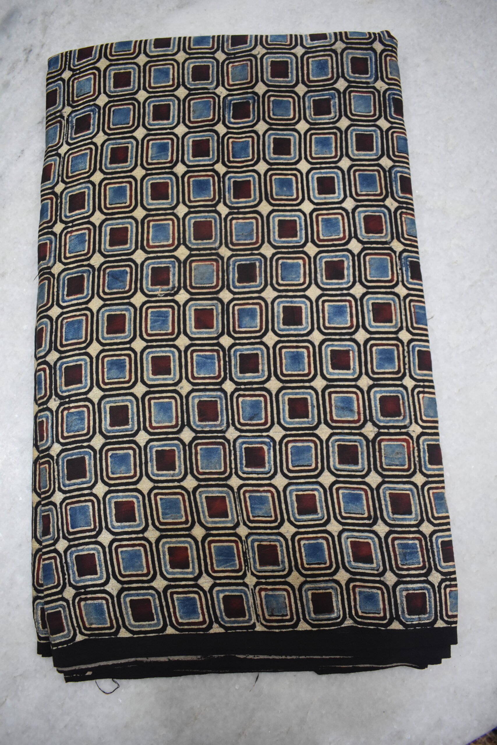 Ajrakh Mashru Silk Fabrics - Image 2