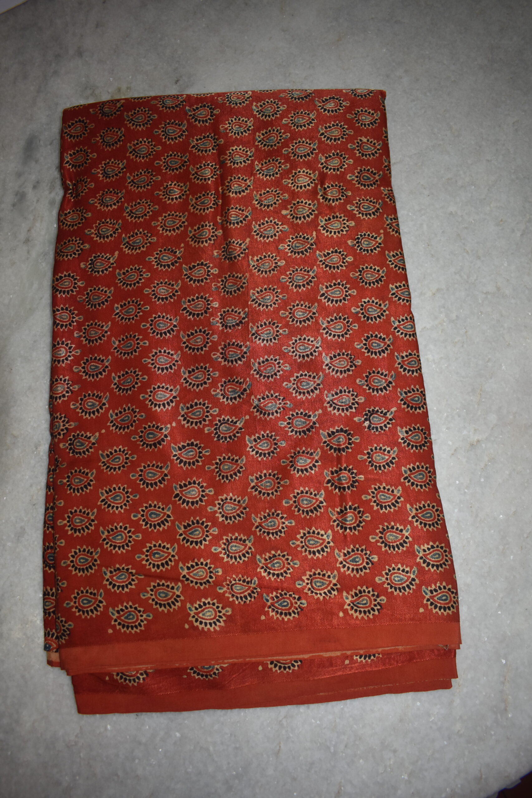Ajrakh Mashru Silk Fabrics - Image 2