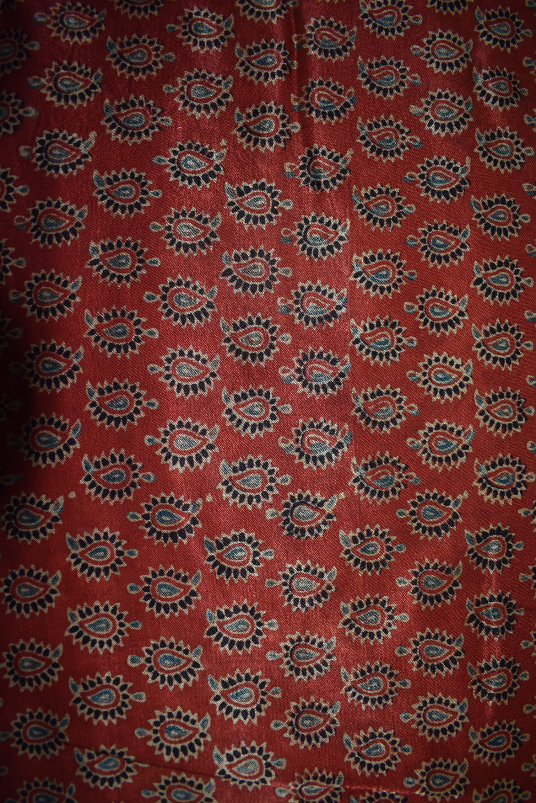 Ajrakh Mashru Silk Fabrics - Image 3