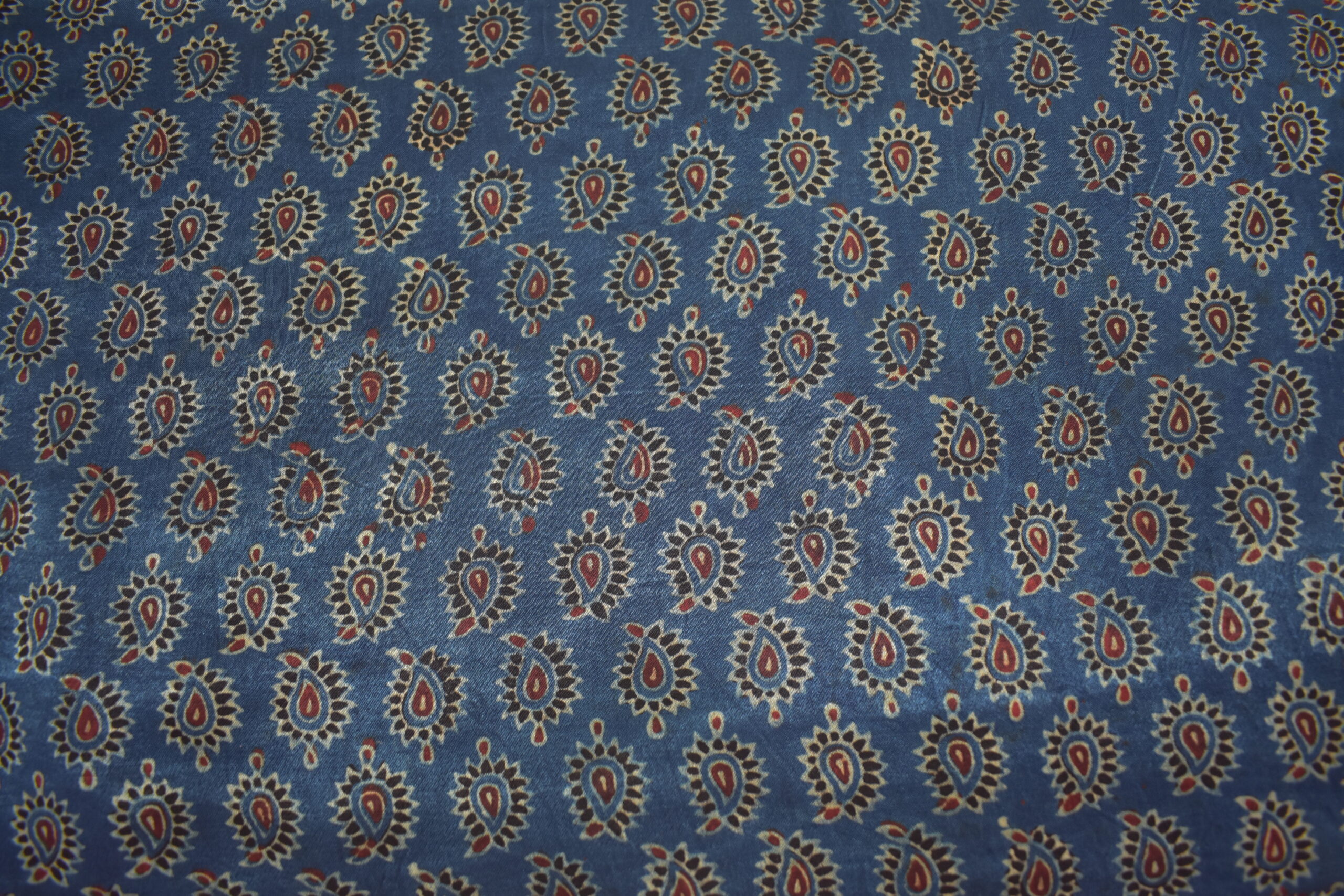Ajrakh Mashru Silk Fabrics - Image 2