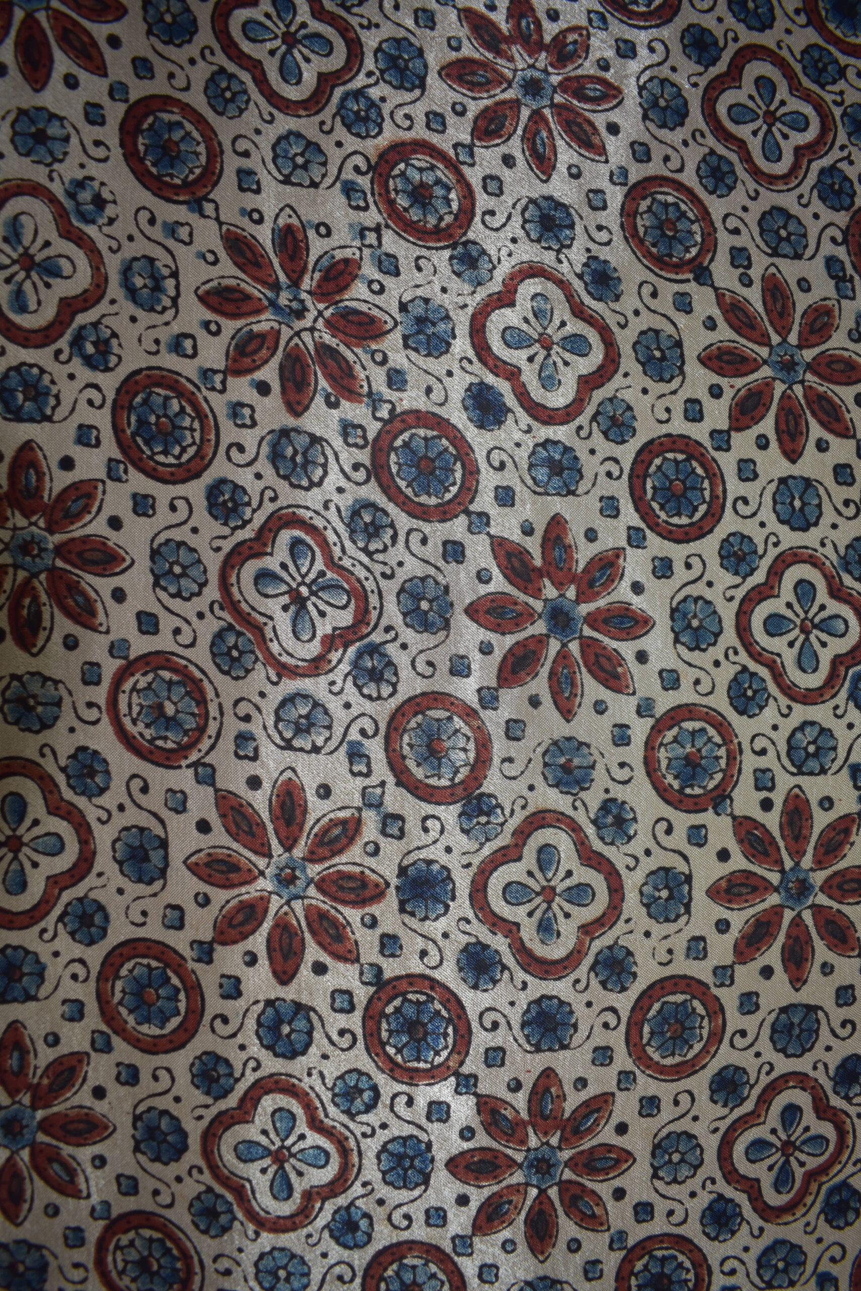 Ajrakh Mashru Silk Fabrics - Image 3