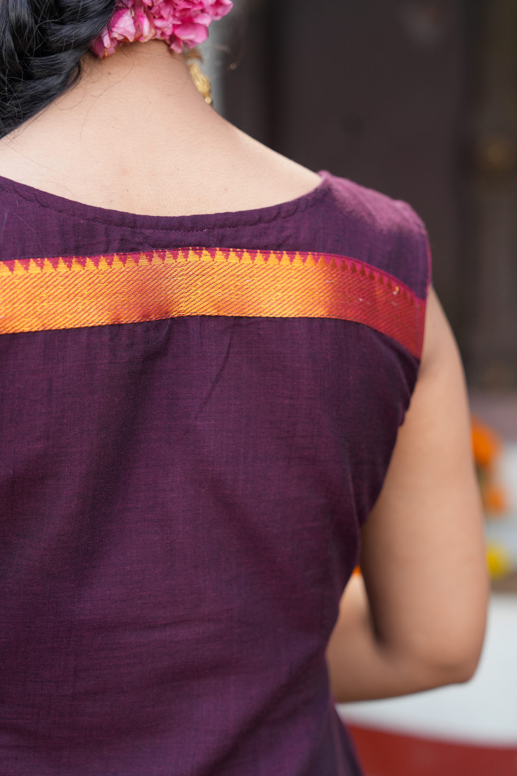 Anvika – Narayanpet Cotton A-Line Dress - Image 10