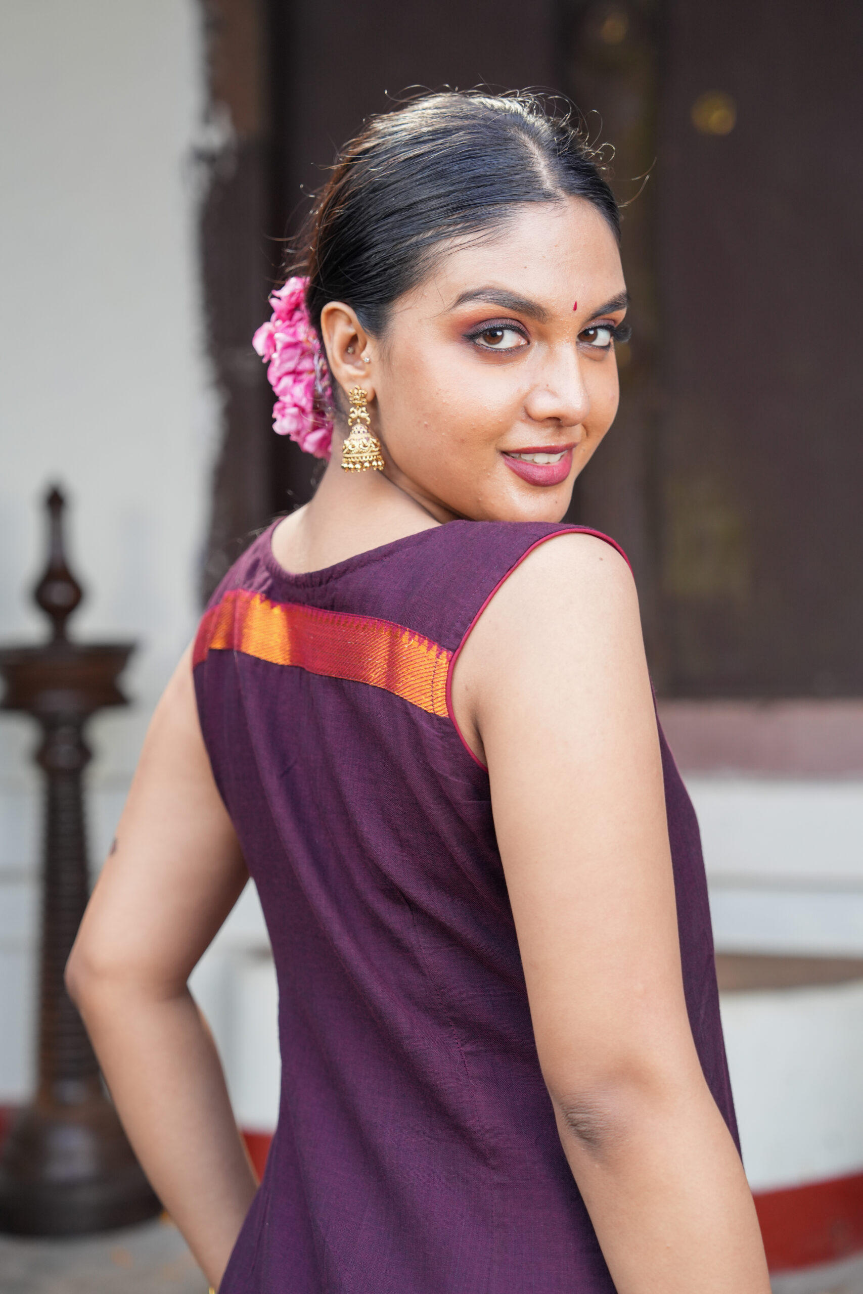 Anvika – Narayanpet Cotton A-Line Dress - Image 6