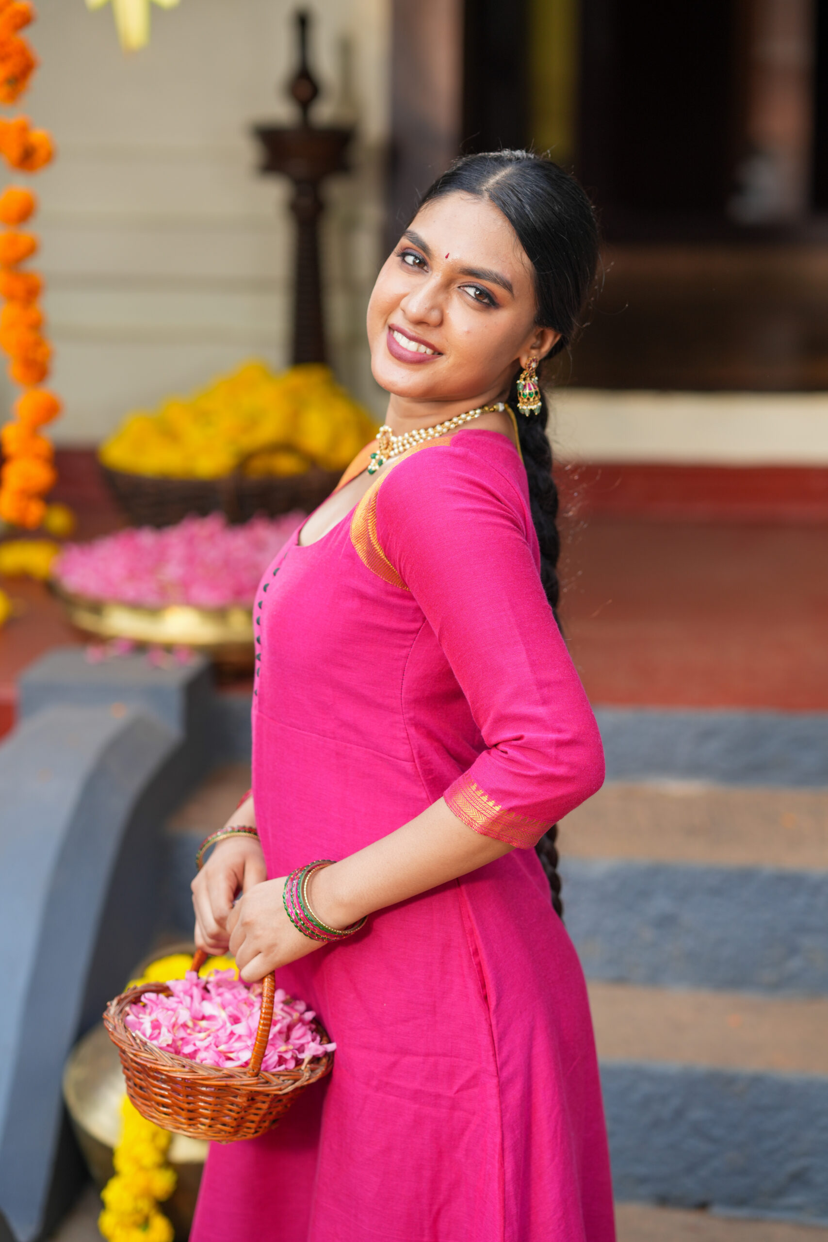 Aadhira – Narayanpet Cotton Dress - Image 6