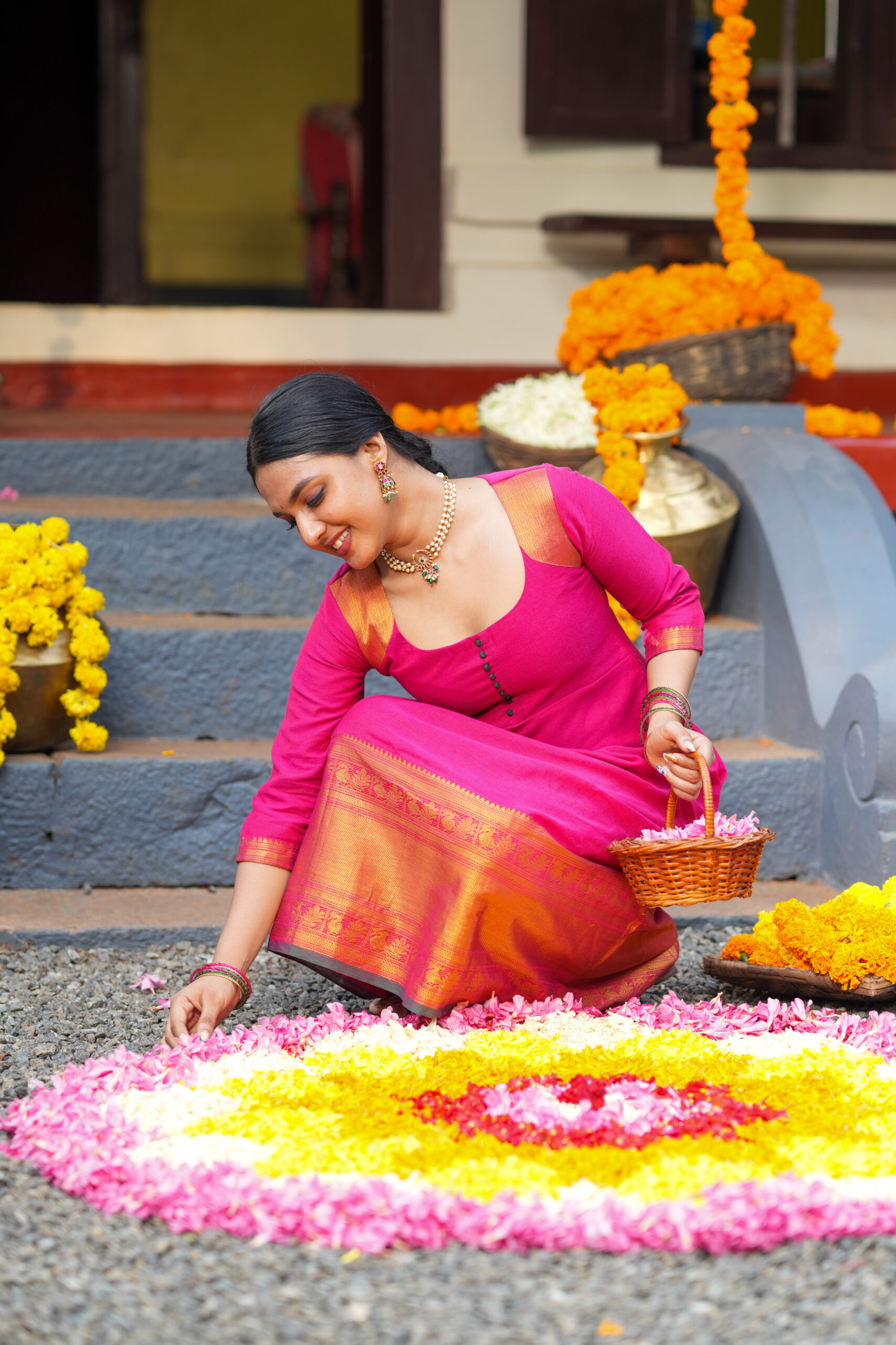 Aadhira – Narayanpet Cotton Dress - Image 7