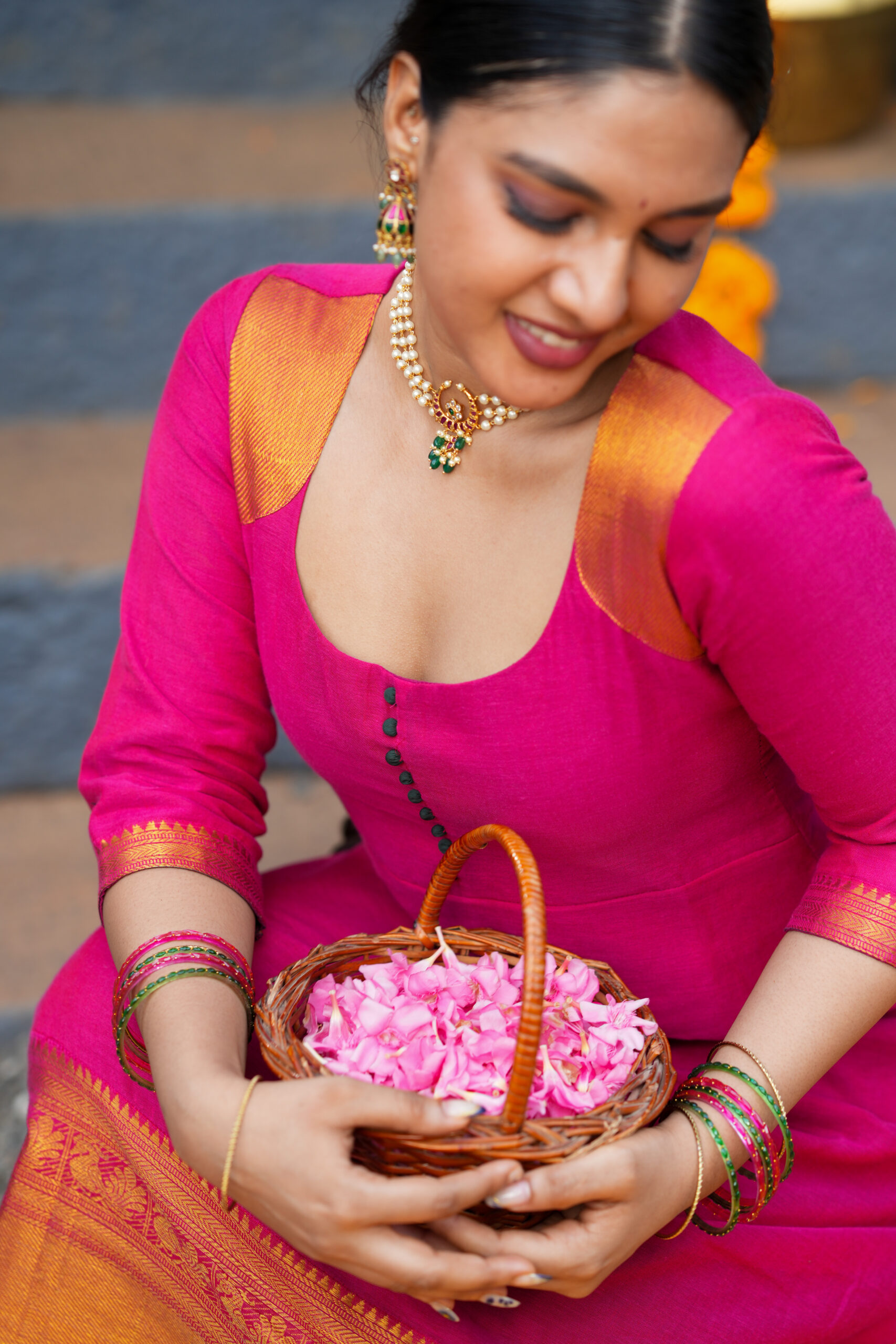 Aadhira – Narayanpet Cotton Dress - Image 5