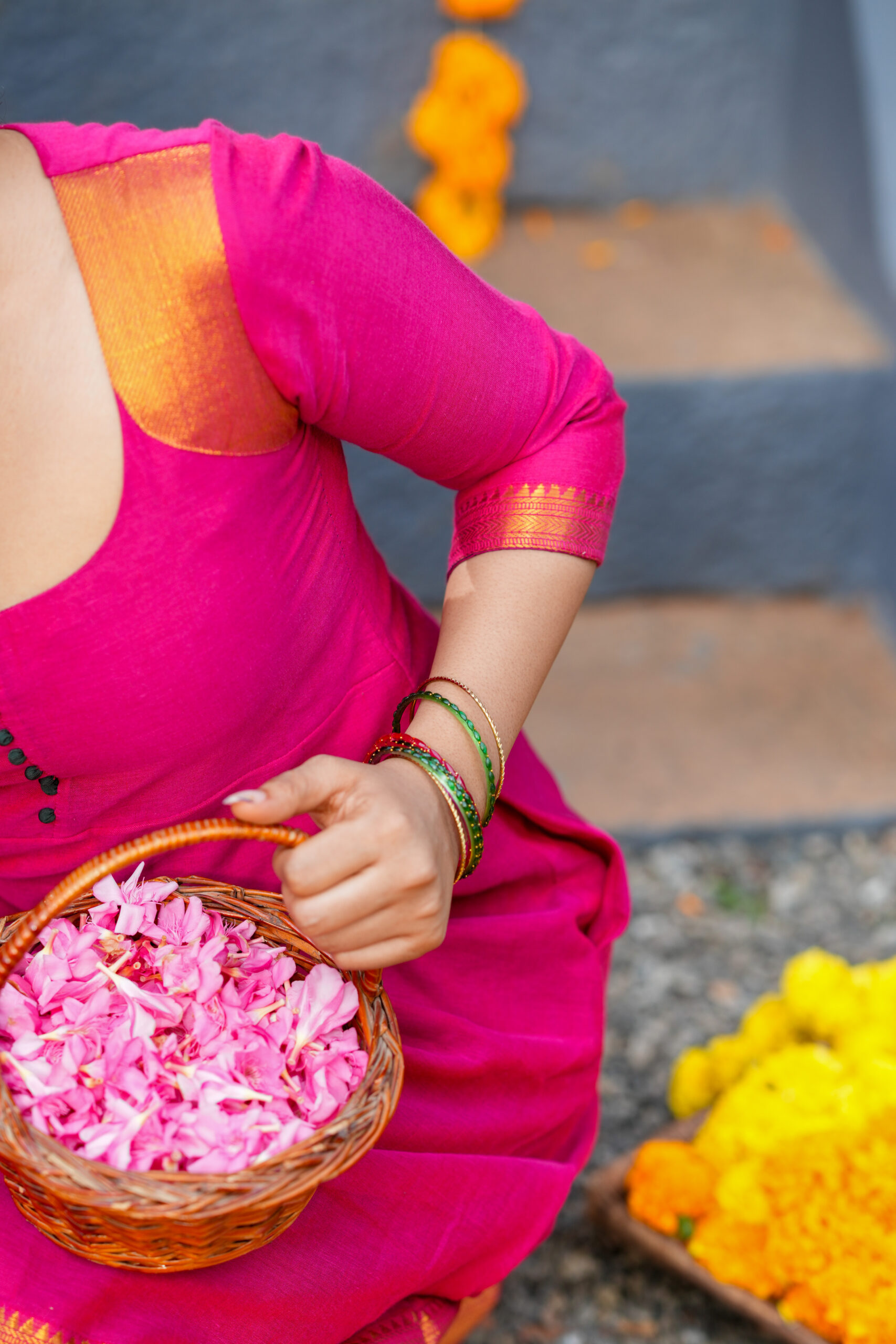 Aadhira – Narayanpet Cotton Dress - Image 3