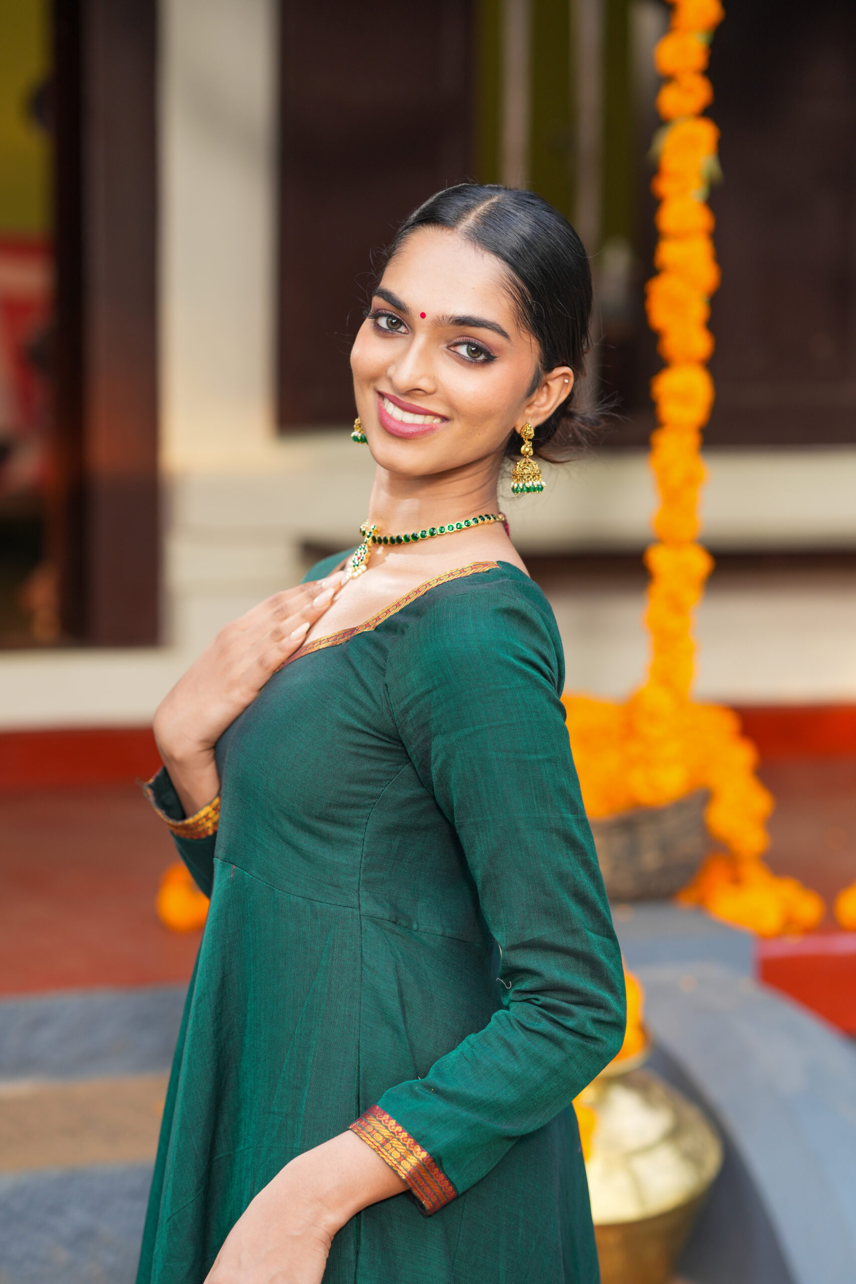 Bhavika – Narayanpet Cotton Dress - Image 7