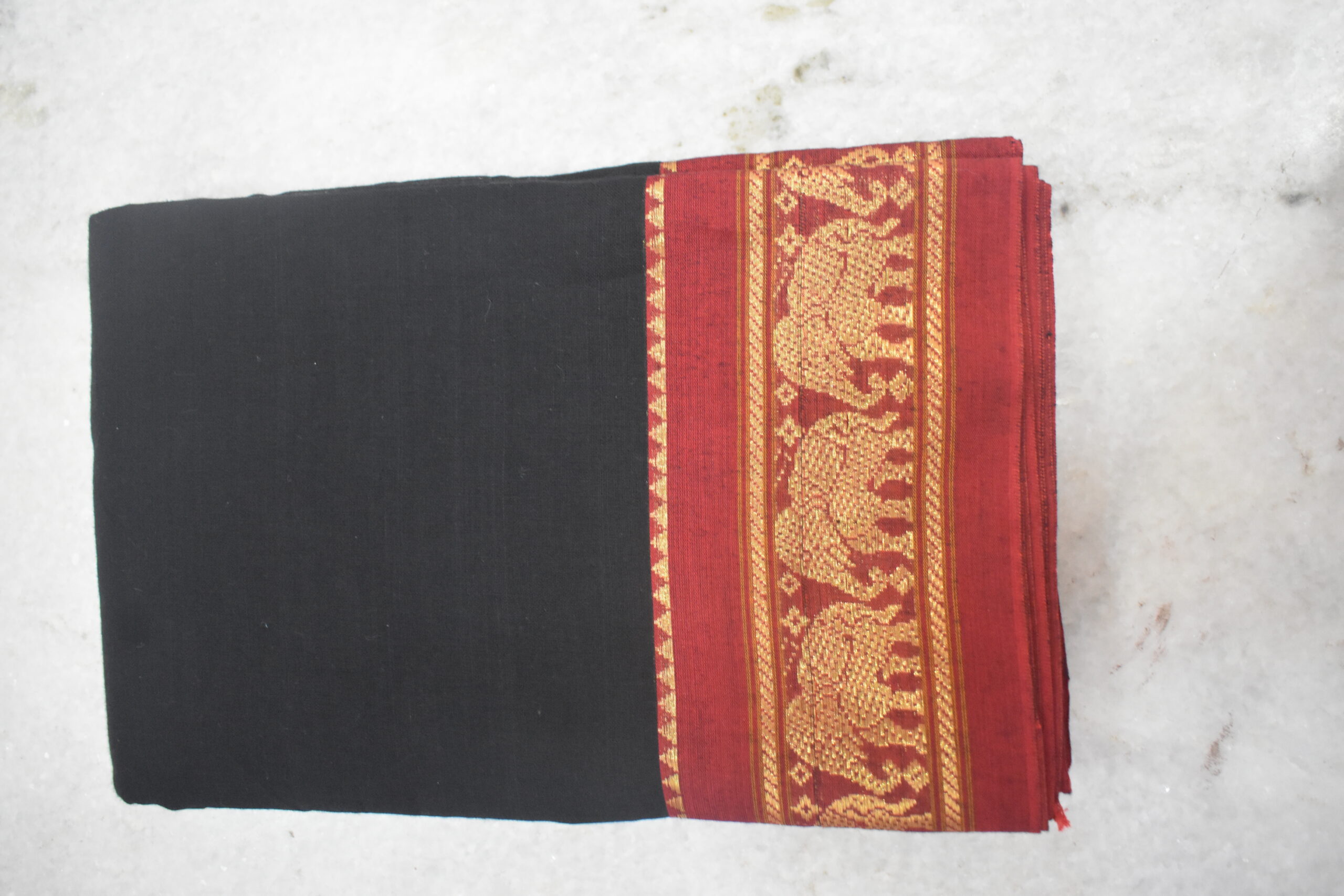 Narayanpet Jari Elephant Cotton Suit Set - Image 3
