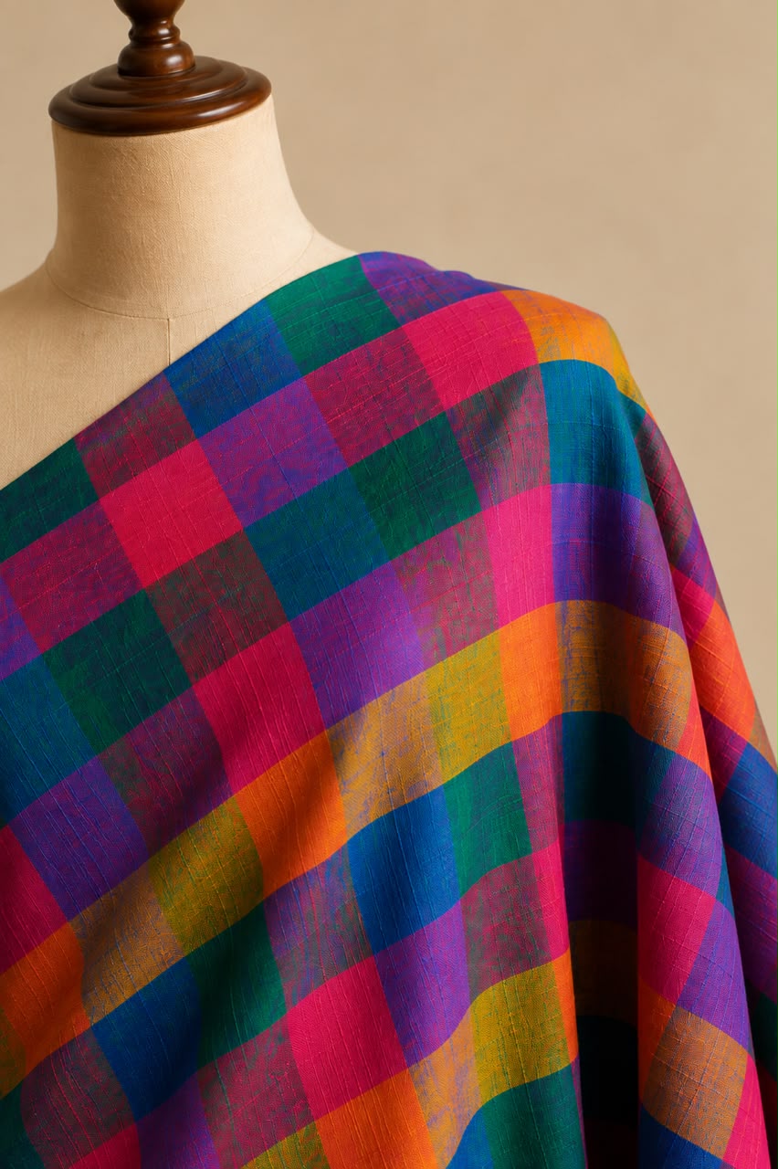Madras Checks – South Cotton Fabric - Image 3
